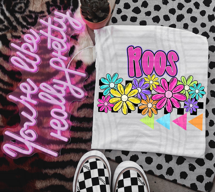 Preppy Bright Floral DTF Print