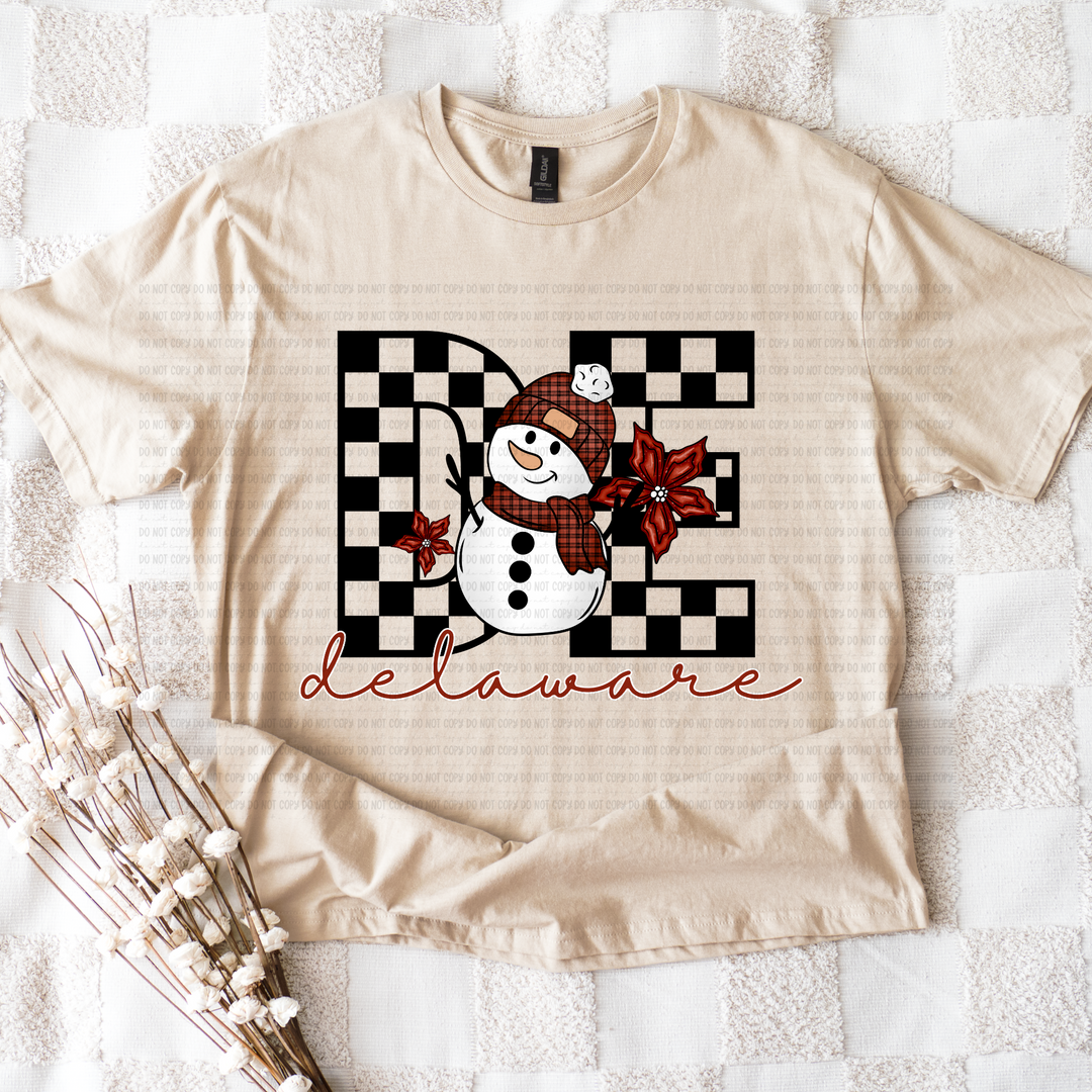 Snowman States DTF Print