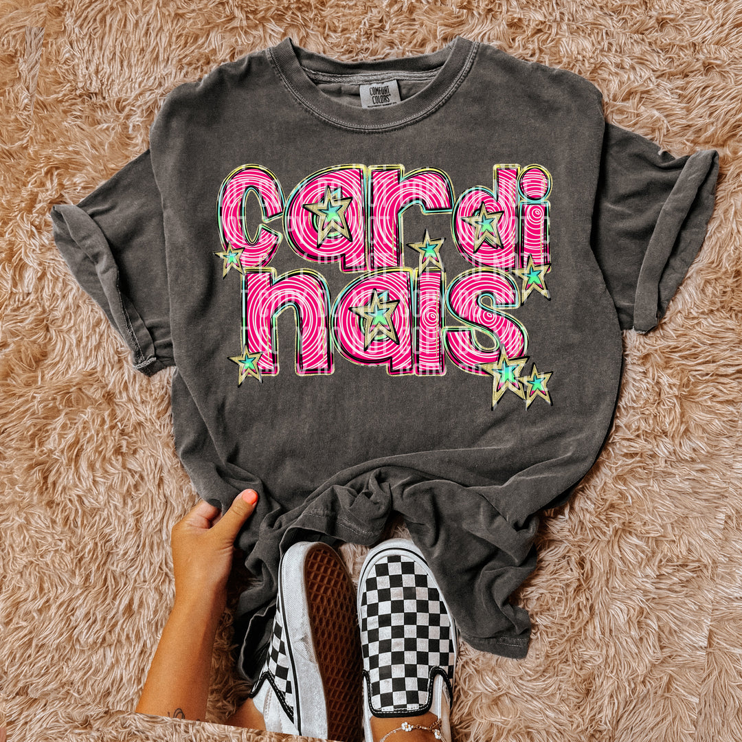 Pink Swirls DTF Print