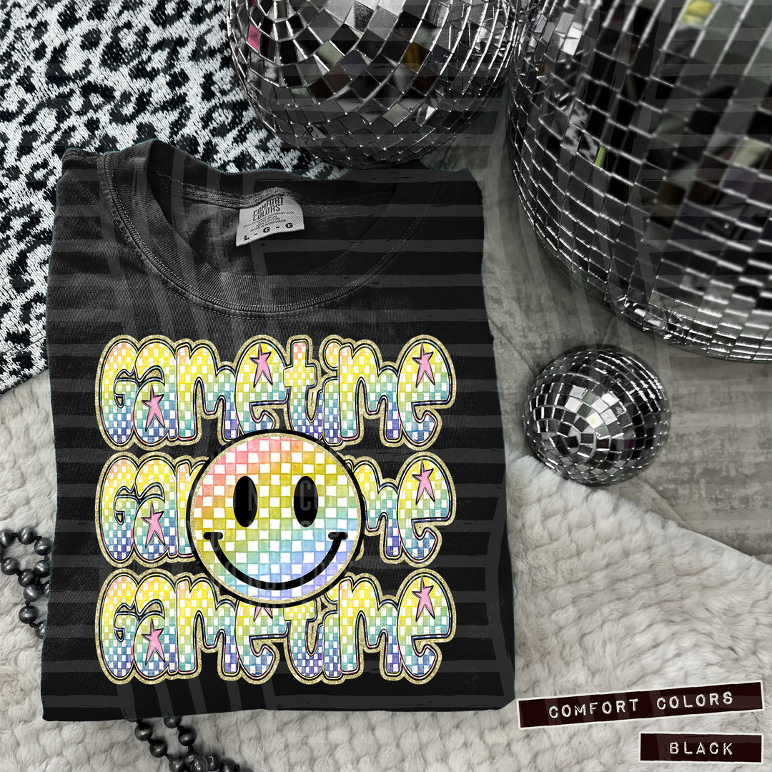 Rainbow Smiley Triple Stack DTF Print