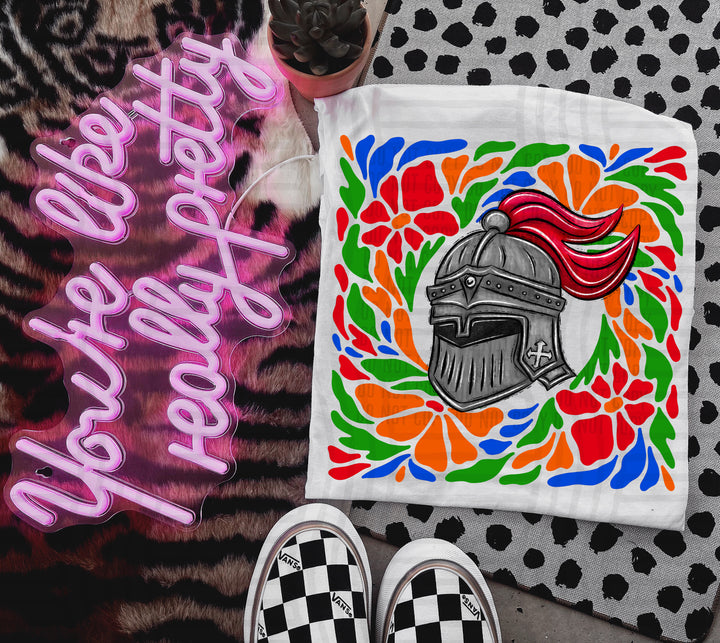 Retro Floral Mascot Heads DTF Print