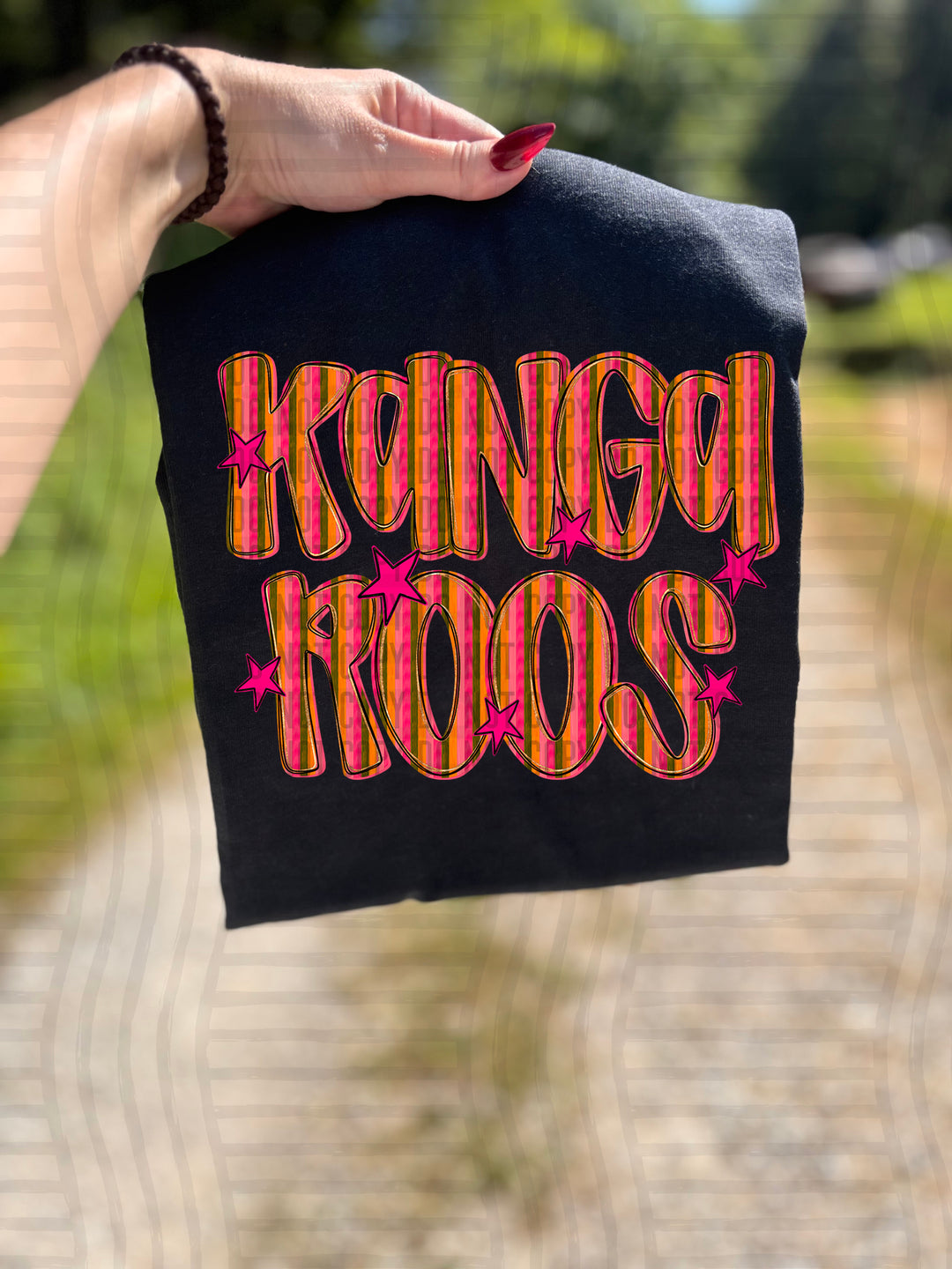 Holly Jolly Cheer Striped DTF Print