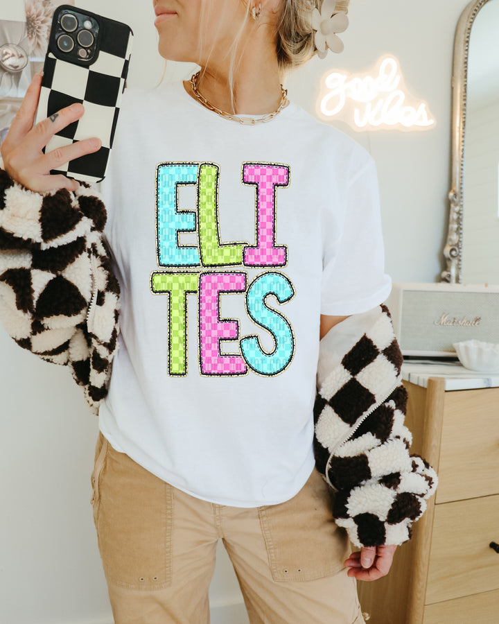 YOUTH Bright Checks DTF Print