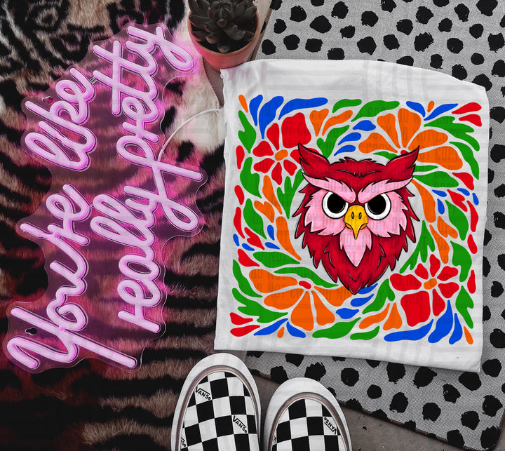 Retro Floral Mascot Heads DTF Print