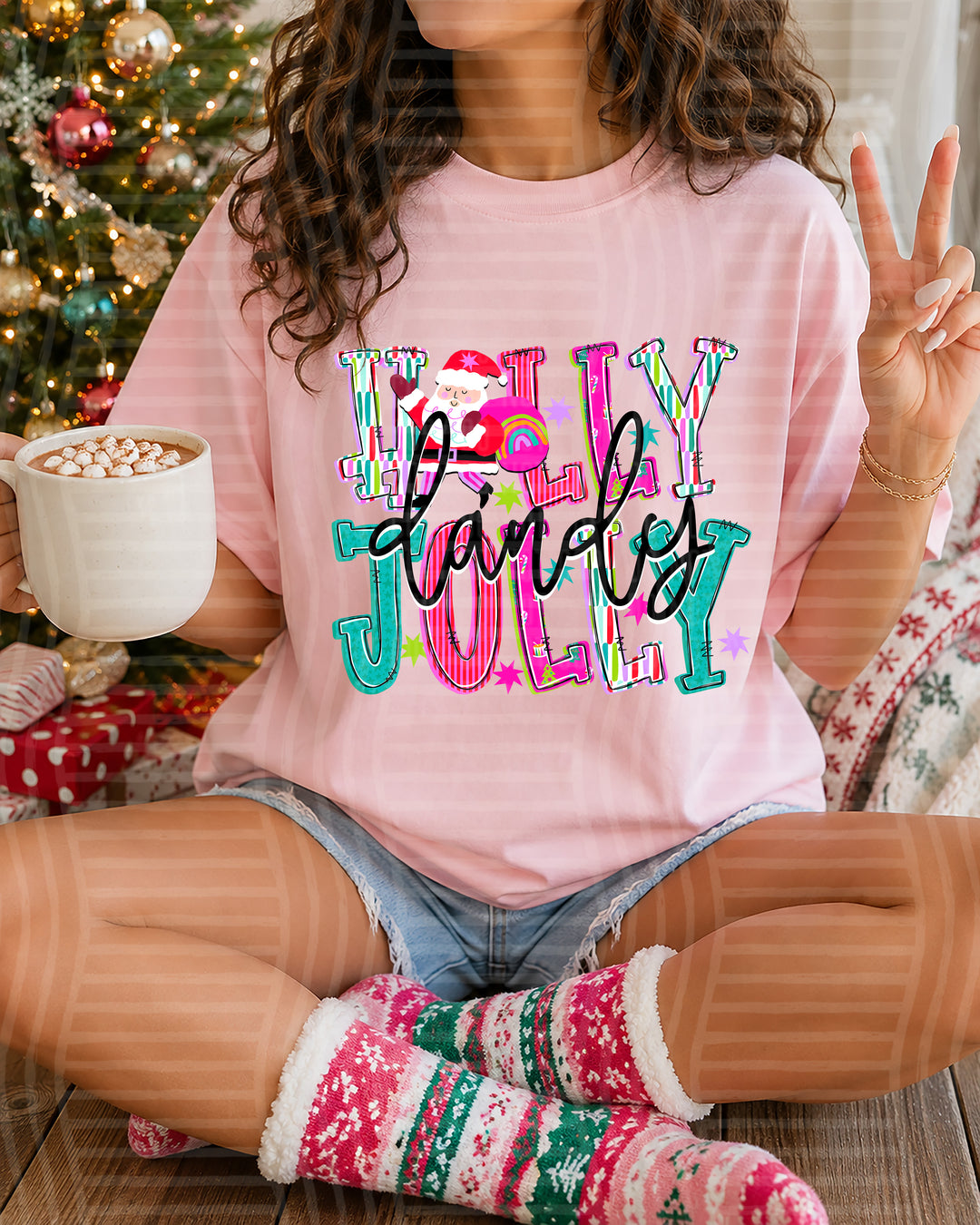 Holly Jolly Family Names DTF Print