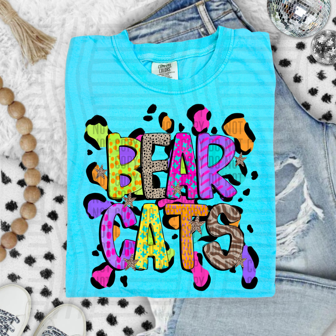 Funky Mix Up Leopard Spots DTF Print