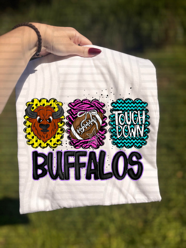 Preppy Bright Trio Mascot Heads DTF Print