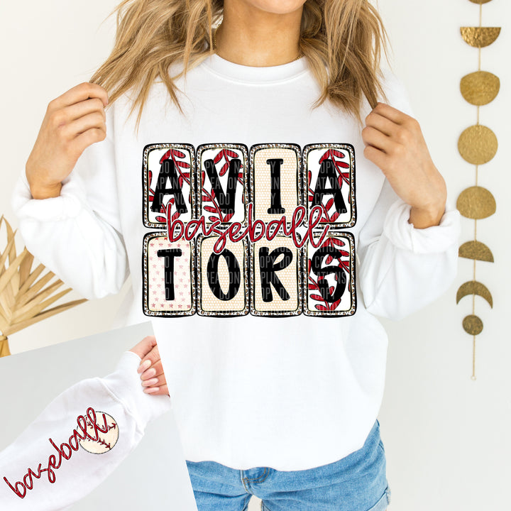 Baseball Boxed FRONT DTF Print