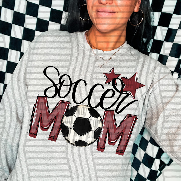 Sports Mom Soccer DTF Print
