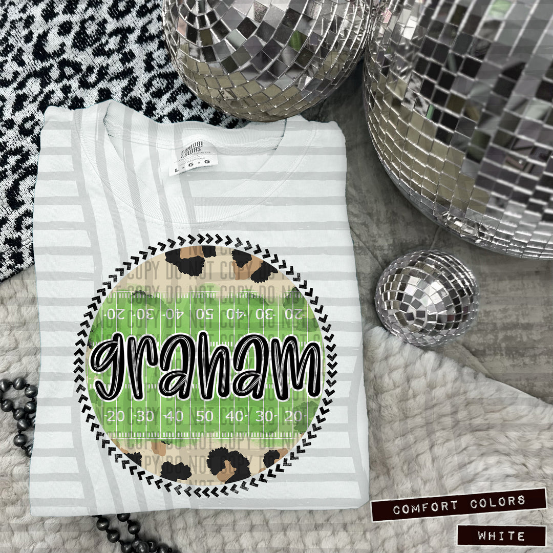 Football Round DTF Print