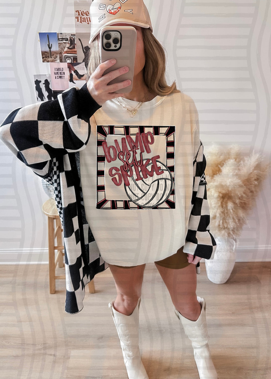 Bump Set Spike Volleyball DTF Print