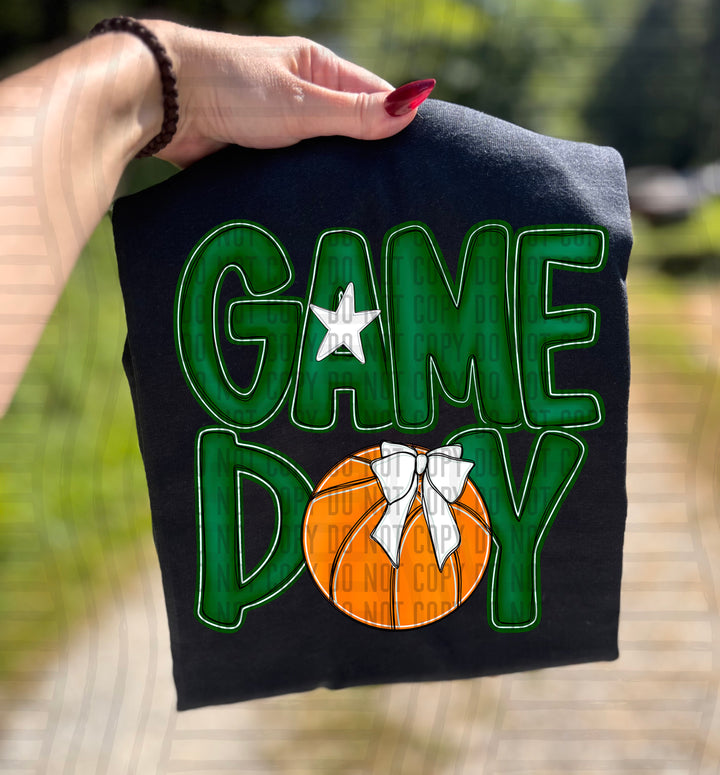 Game Day Basketball DTF Print