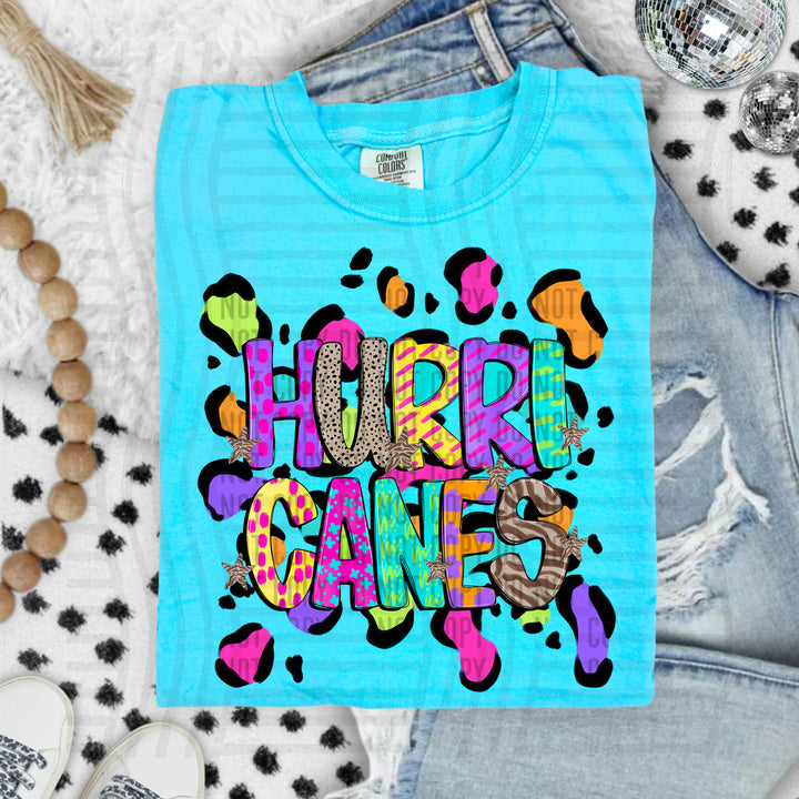 Funky Mix Up Leopard Spots DTF Print