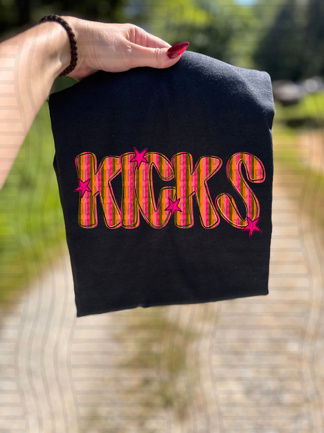 Holly Jolly Cheer Striped DTF Print