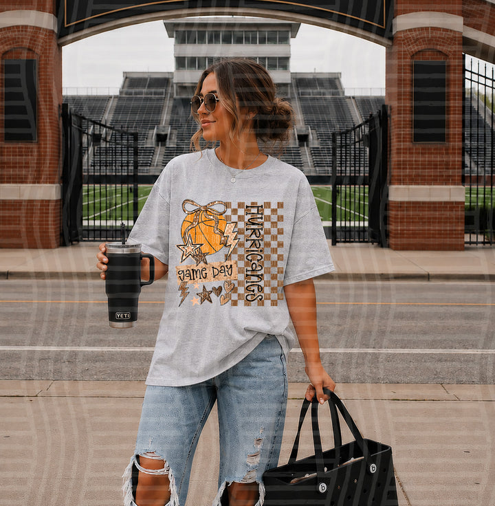 Glittery Game Day Basketball Mascots DTF Print