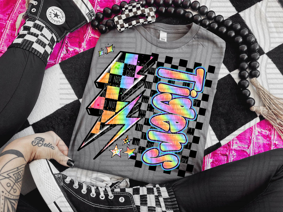 Youth Neon Side Bolt DTF Print