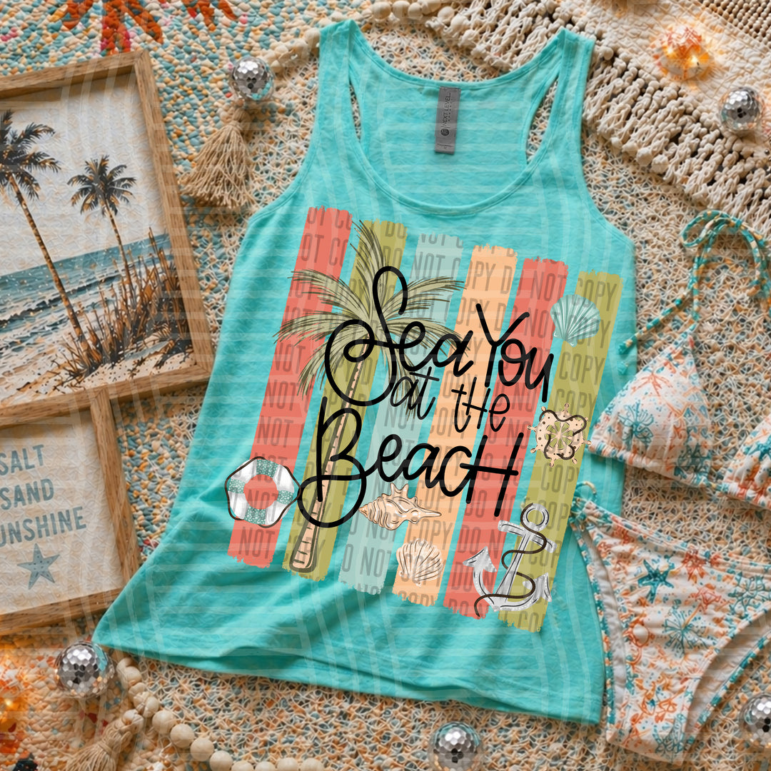 See You At The Beach DTF Print