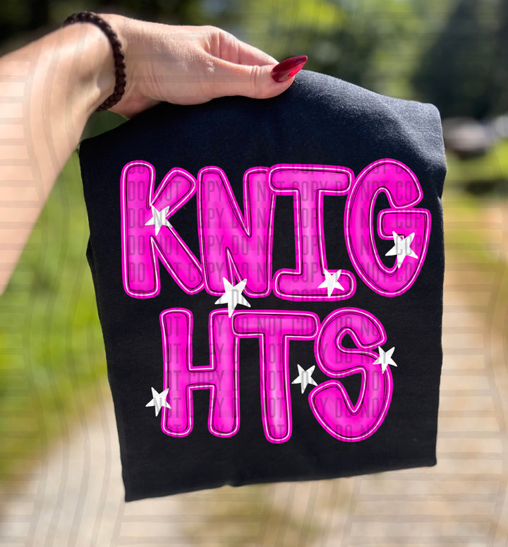 Pink And Preppy Split DTF Print