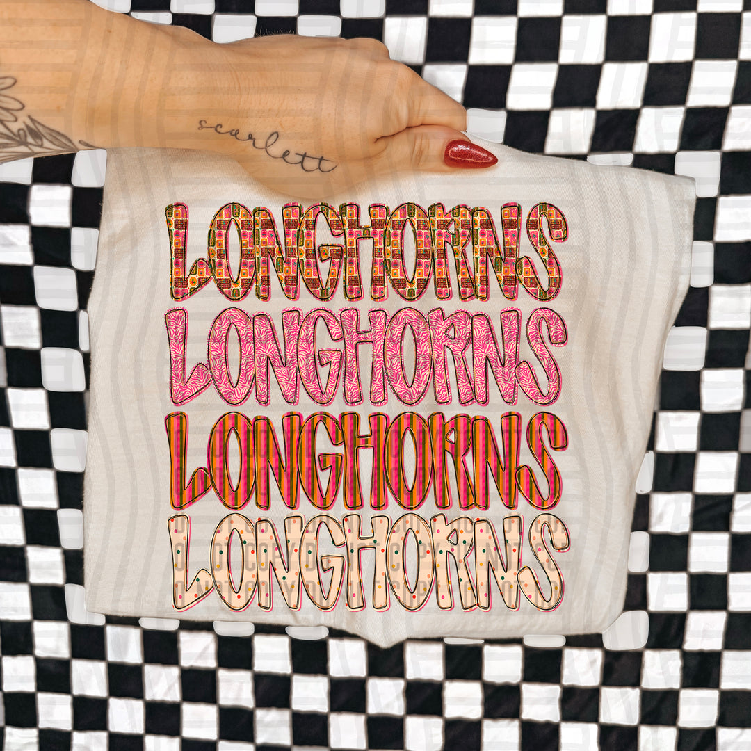 Holly Jolly Cheer Stacked DTF Print