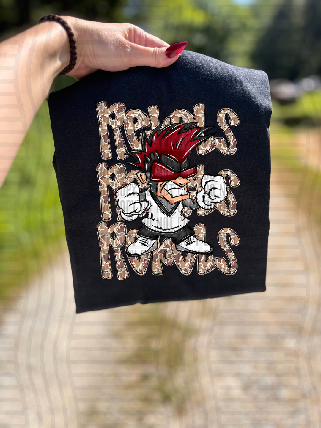 Camo Mascot Heads DTF Print