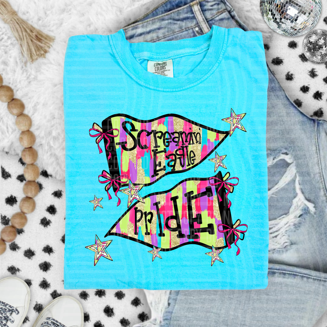 Preppy Bright Flags DTF Print