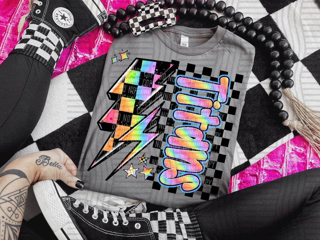 Youth Neon Side Bolt DTF Print