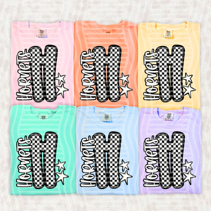 Checker Crush Black And White Mascots DTF Print