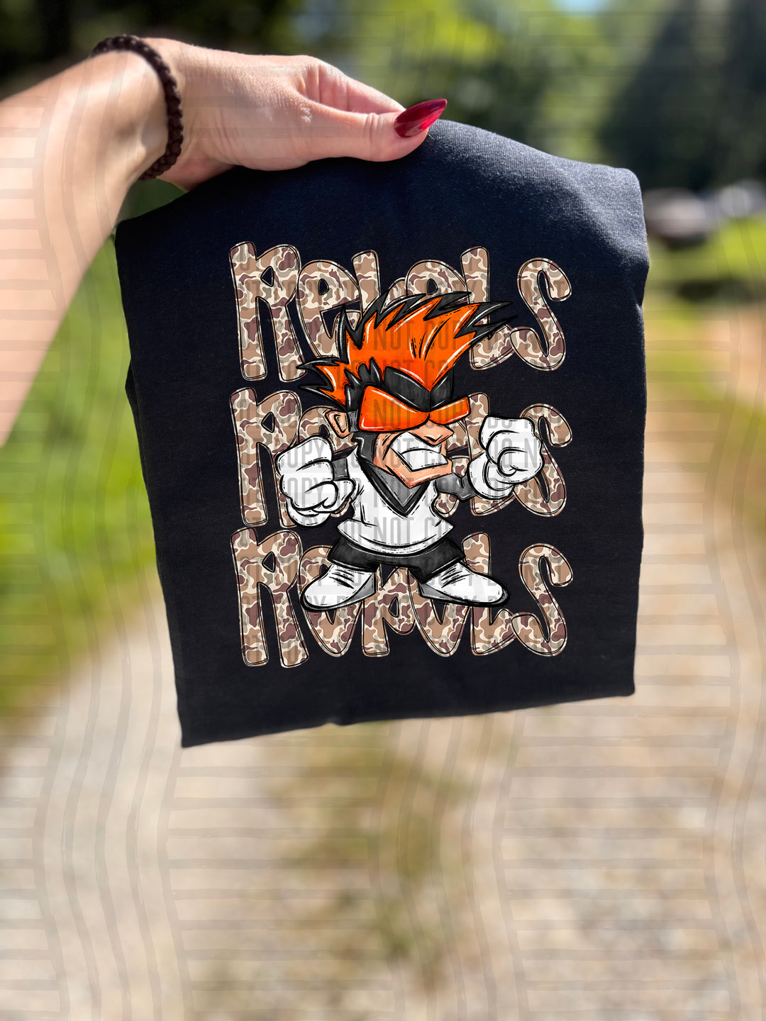 Camo Mascot Heads DTF Print