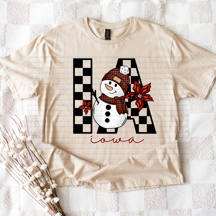 Snowman States DTF Print