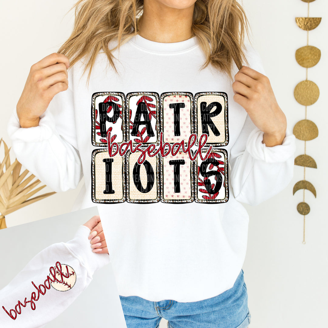 Baseball Boxed FRONT DTF Print