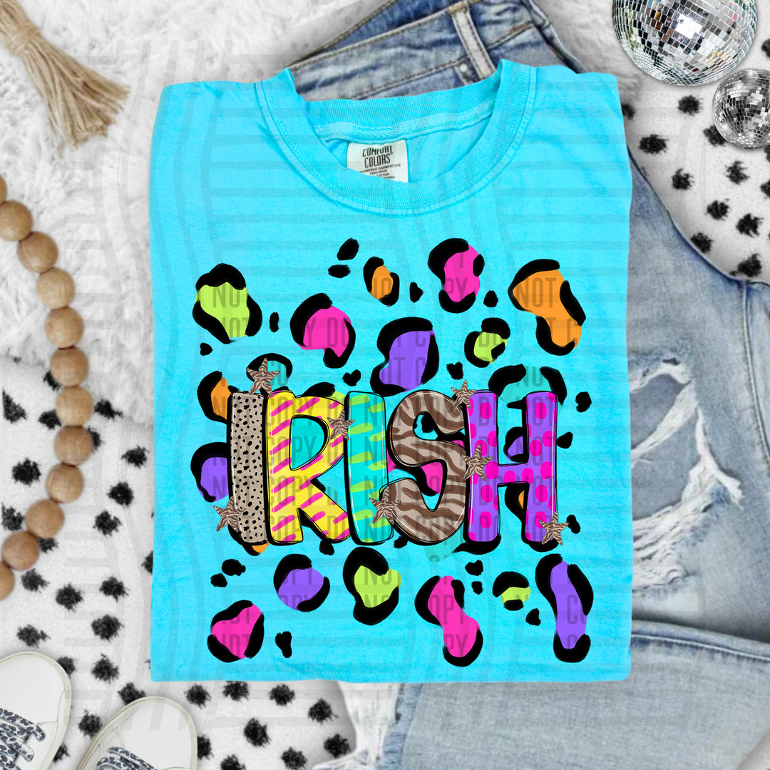 Funky Mix Up Leopard Spots DTF Print