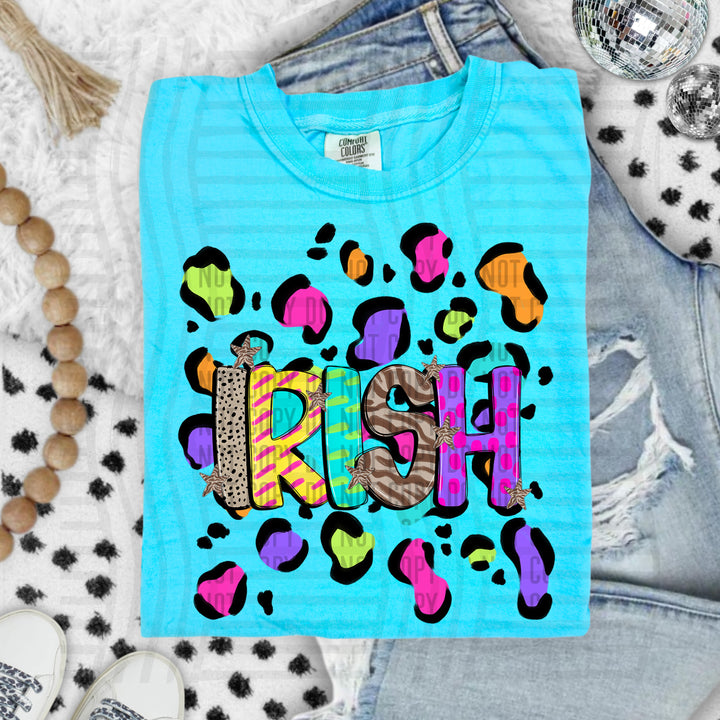 Funky Mix Up Leopard Spots DTF Print