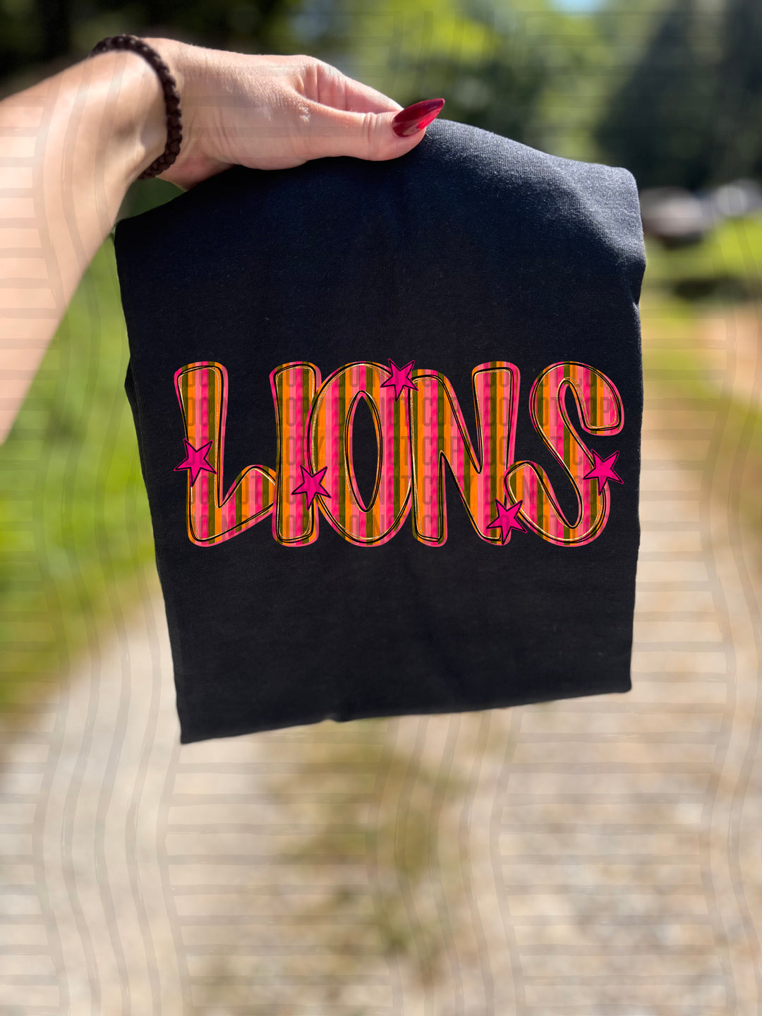 Holly Jolly Cheer Striped DTF Print