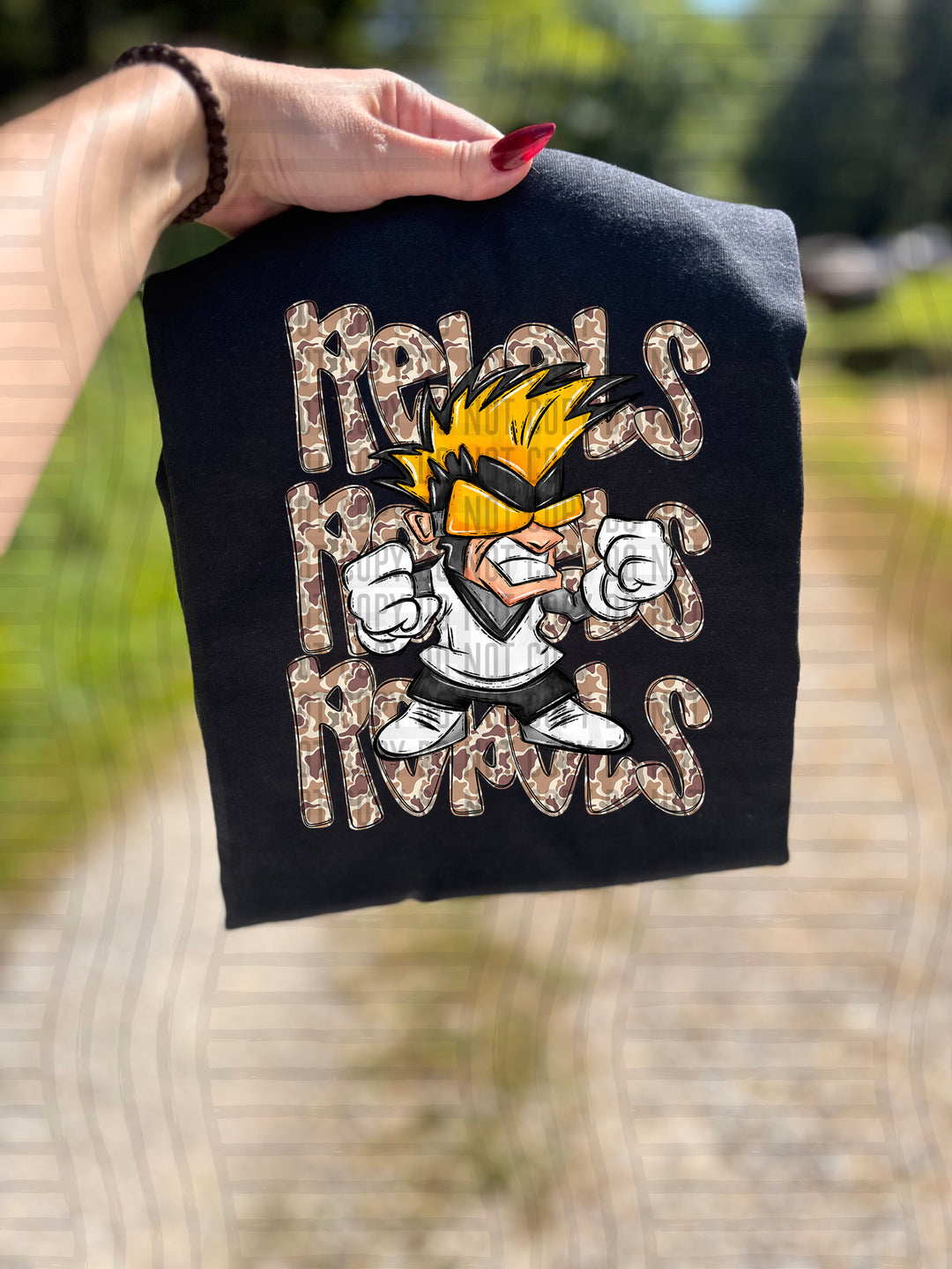 Camo Mascot Heads DTF Print