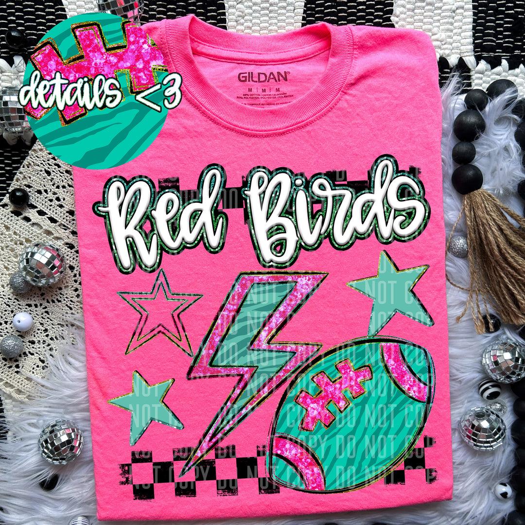 Football Bolt DTF Print