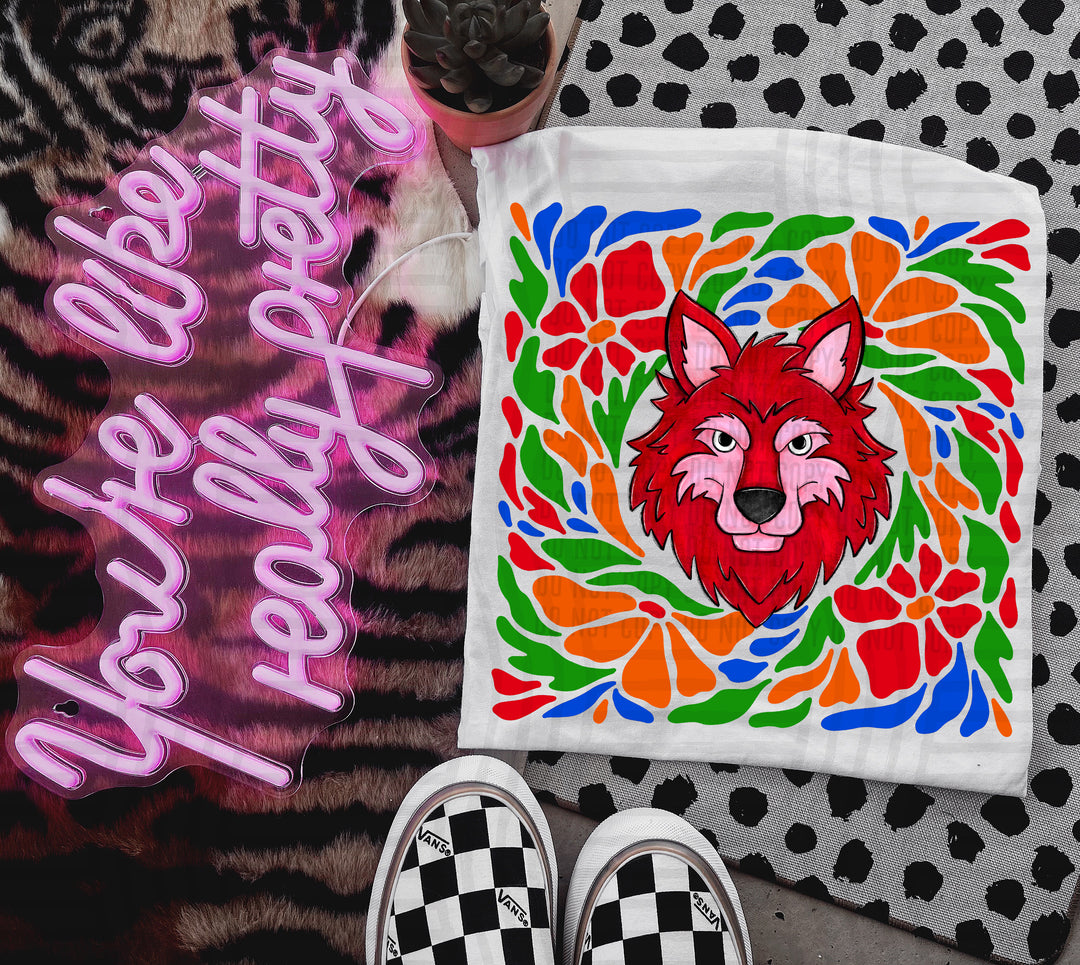 Retro Floral Mascot Heads DTF Print