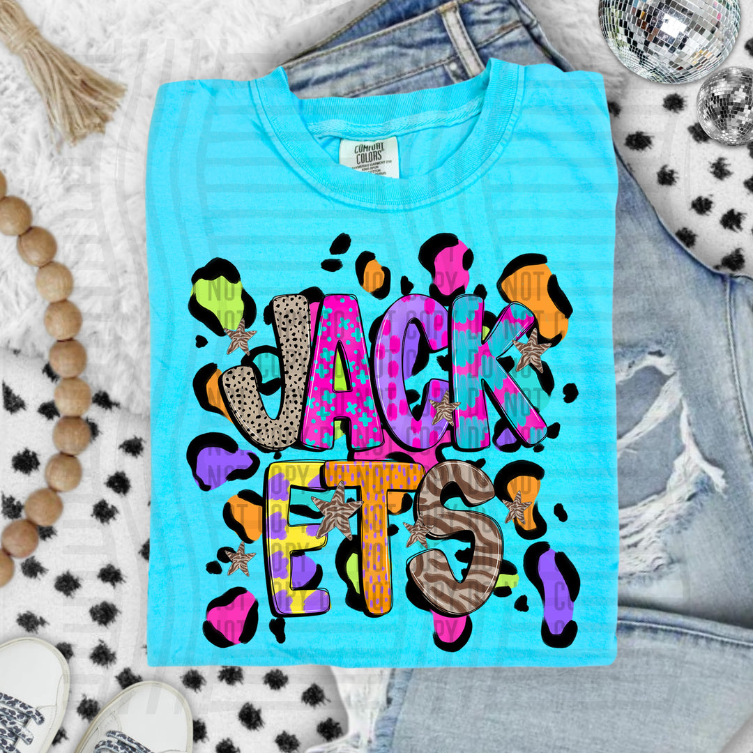 Funky Mix Up Leopard Spots DTF Print