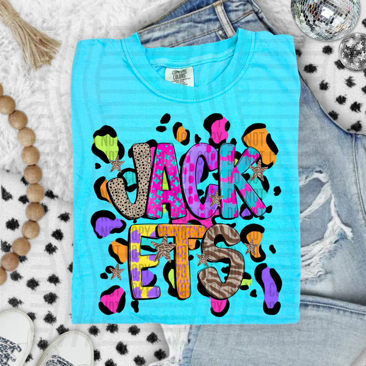 Funky Mix Up Leopard Spots DTF Print