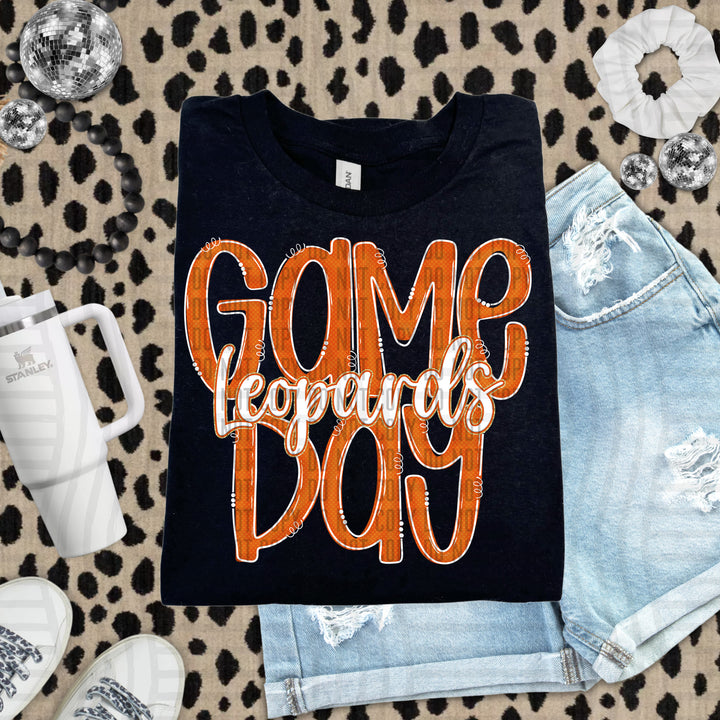 Doodle Gameday Burnt Orange DTF Print