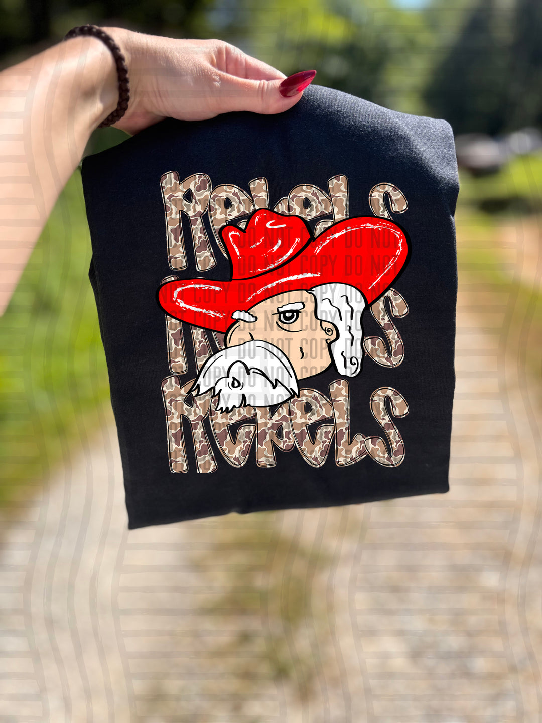 Camo Mascot Heads DTF Print