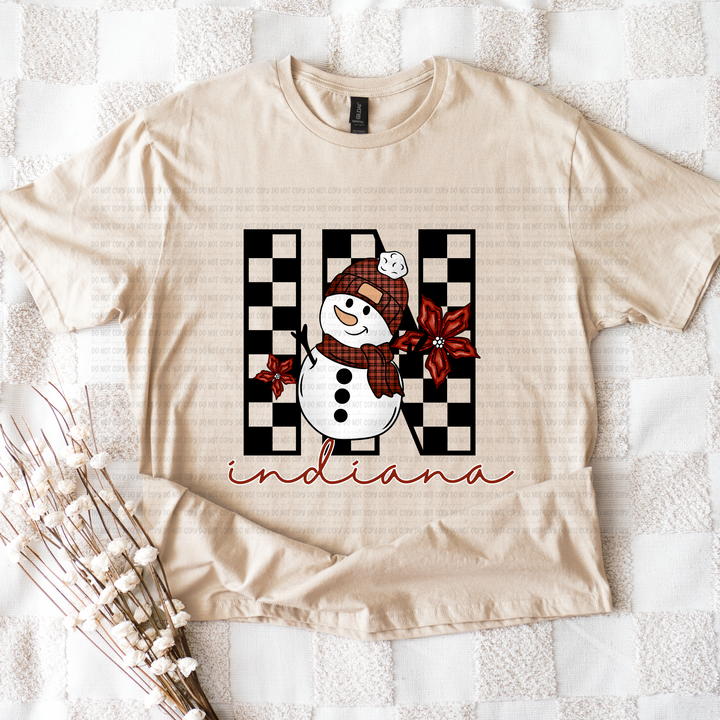 Snowman States DTF Print