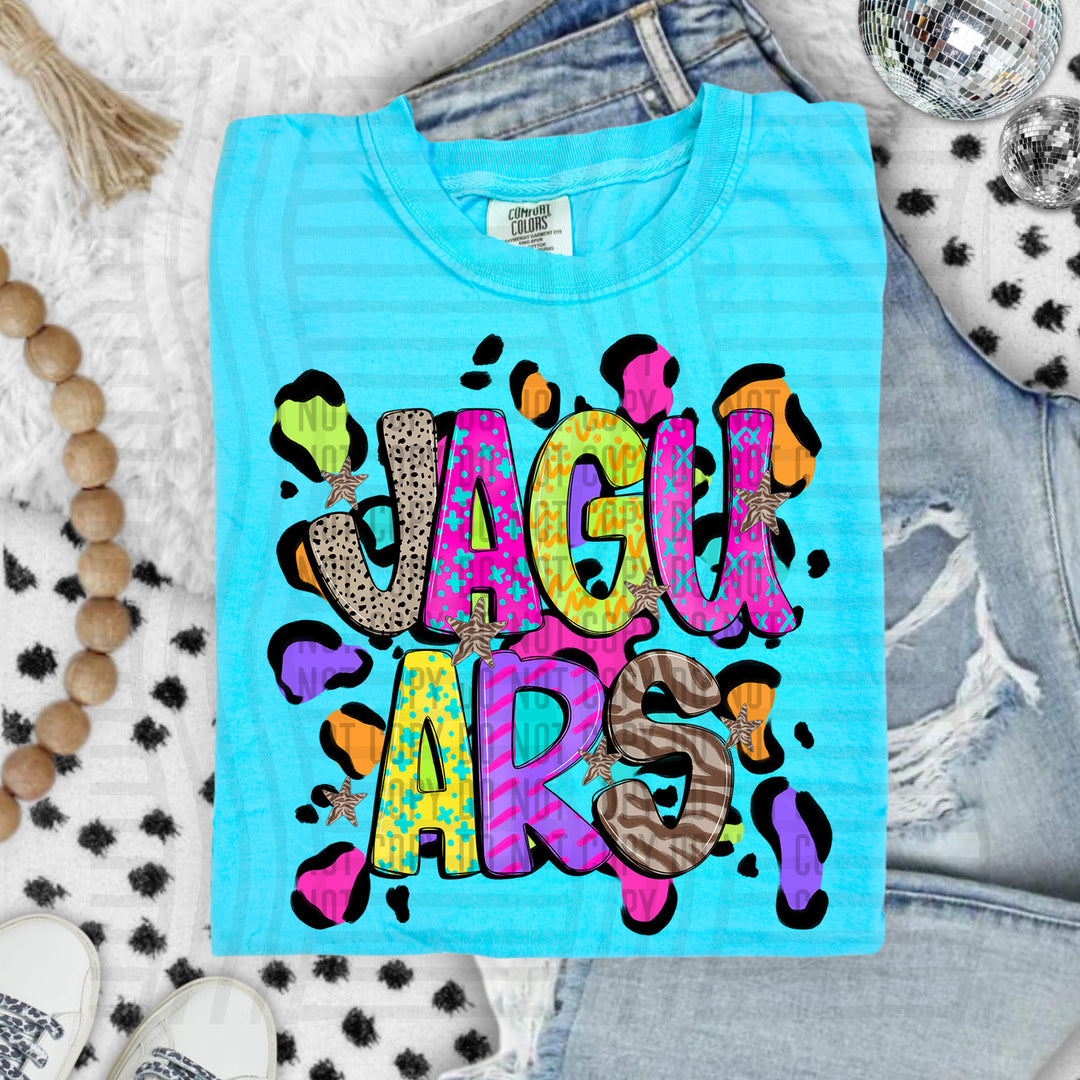 Funky Mix Up Leopard Spots DTF Print