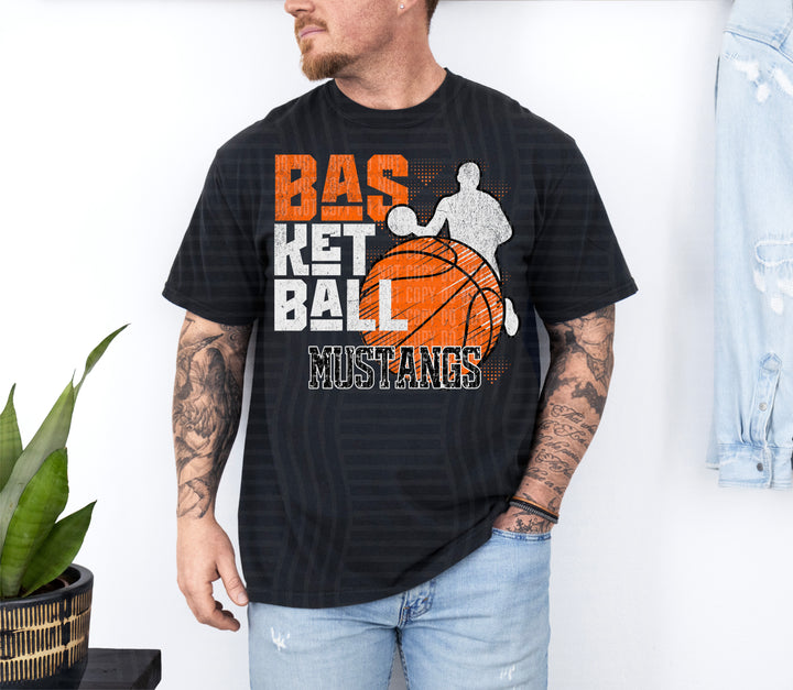 Basketball Grunge DTF Print