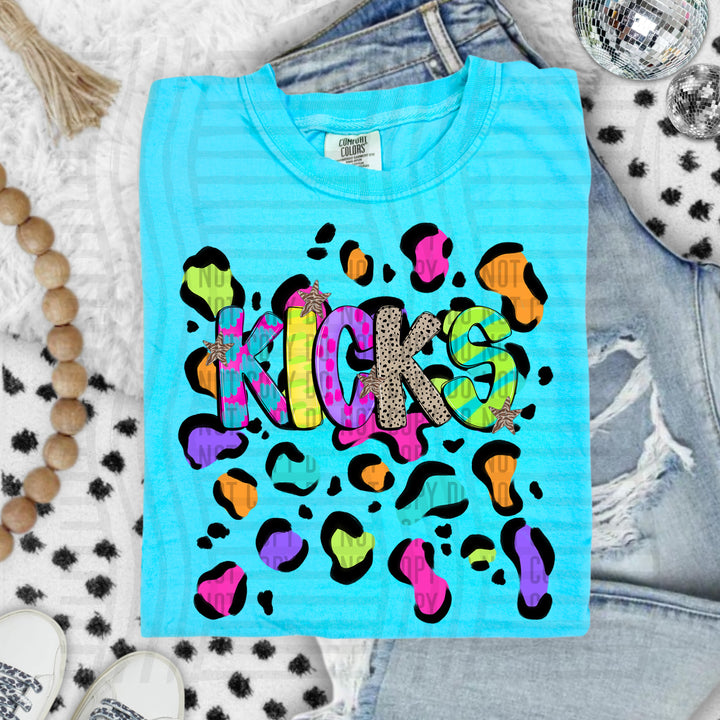 Funky Mix Up Leopard Spots DTF Print