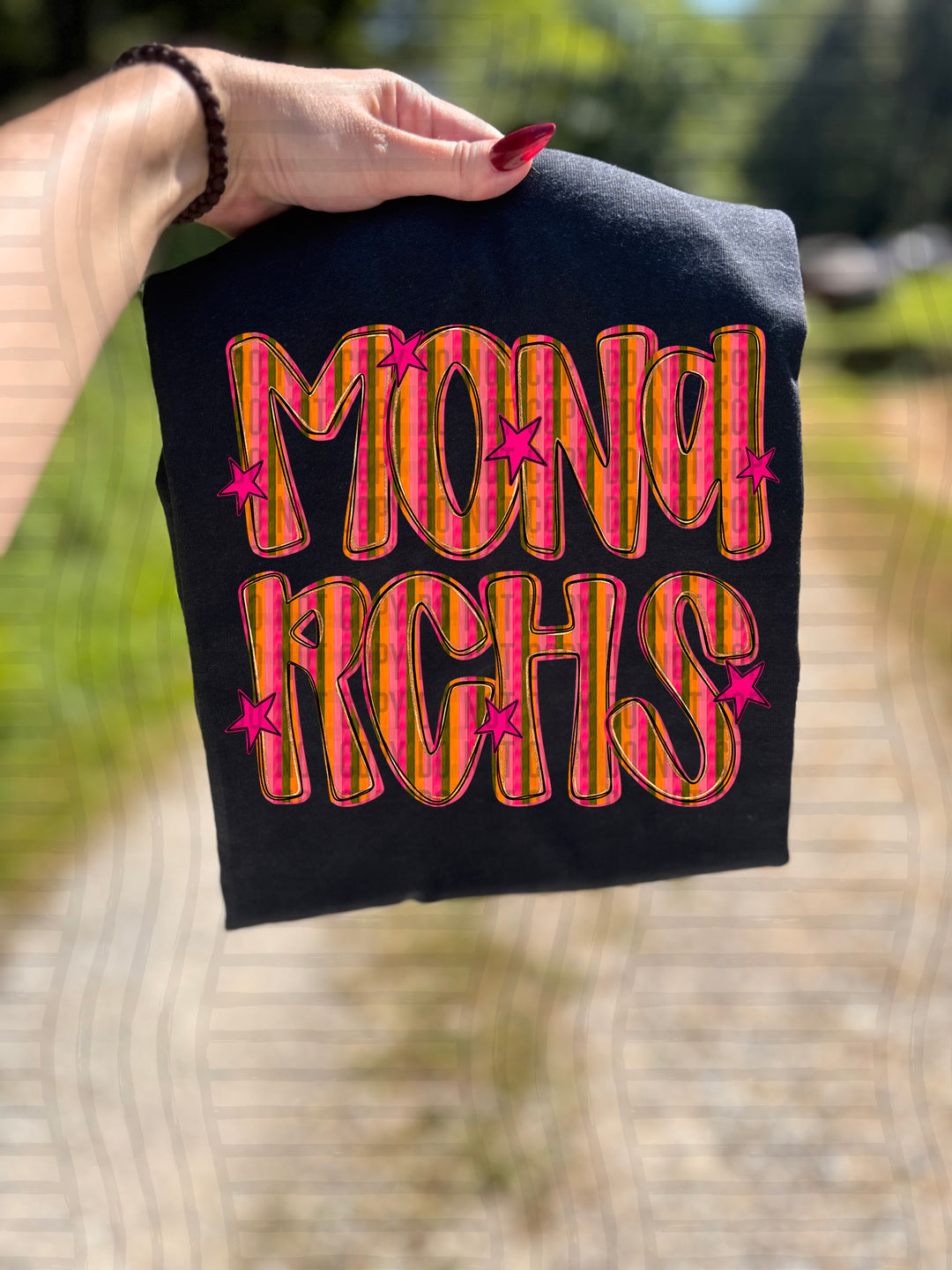 Holly Jolly Cheer Striped DTF Print