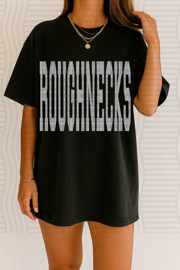 Oversized Stretched Grayscale DTF Print