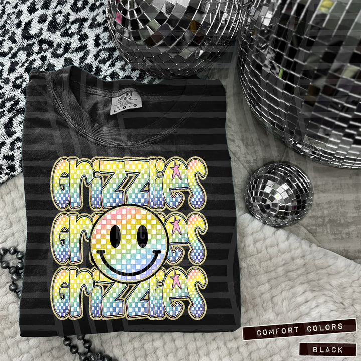 Rainbow Smiley Triple Stack DTF Print