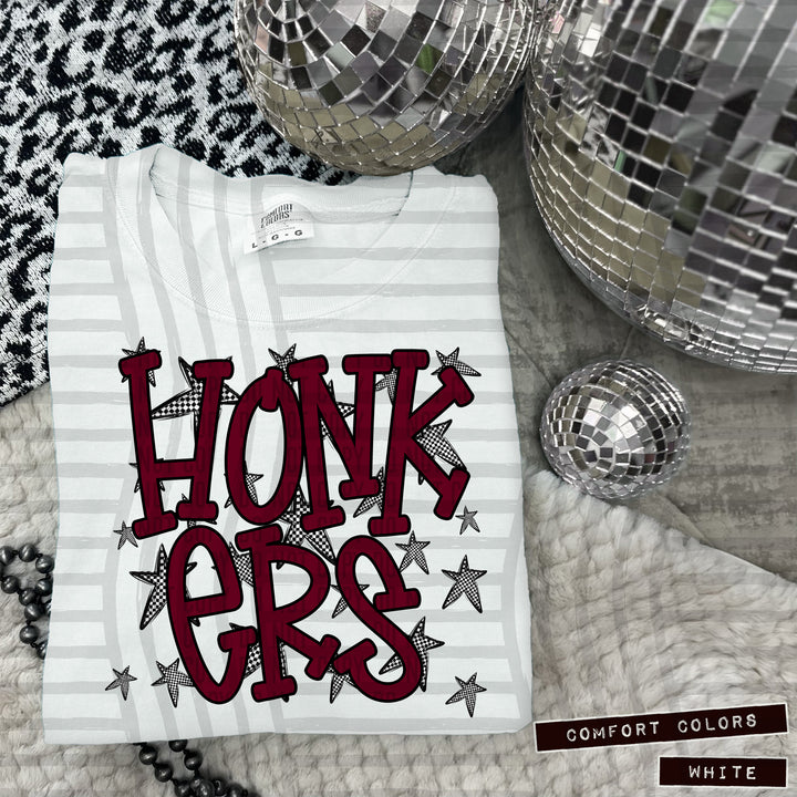 Maroon Staggered DTF Print