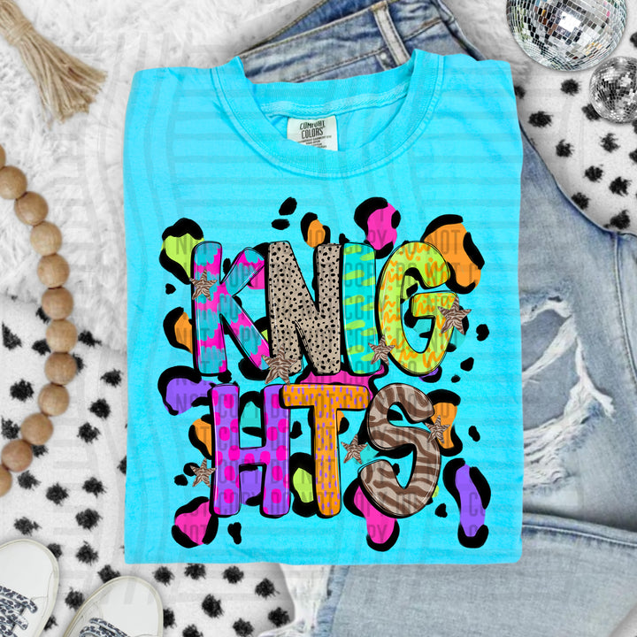 Funky Mix Up Leopard Spots DTF Print