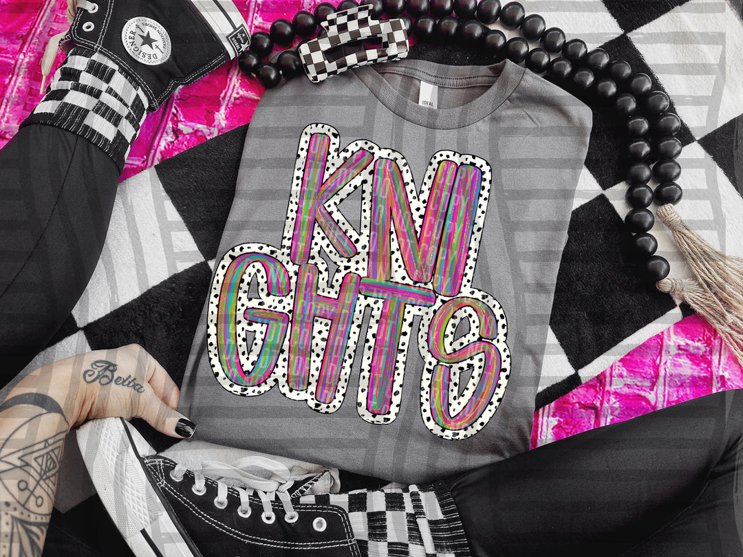 Brushstroke Dots DTF Print